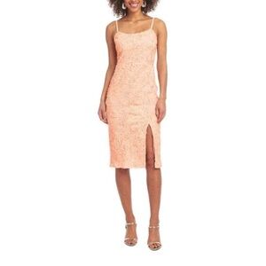 Christian Siriano Floral Textured Dress